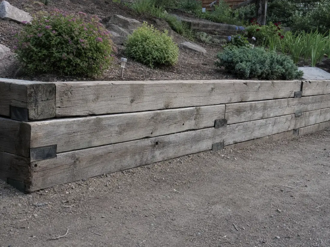 Treated timber — retaining walls