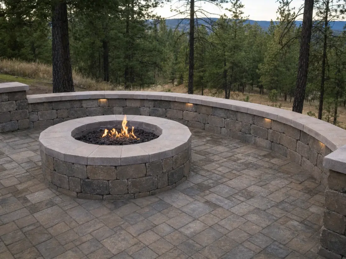 Fire Pits and Seating Walls project