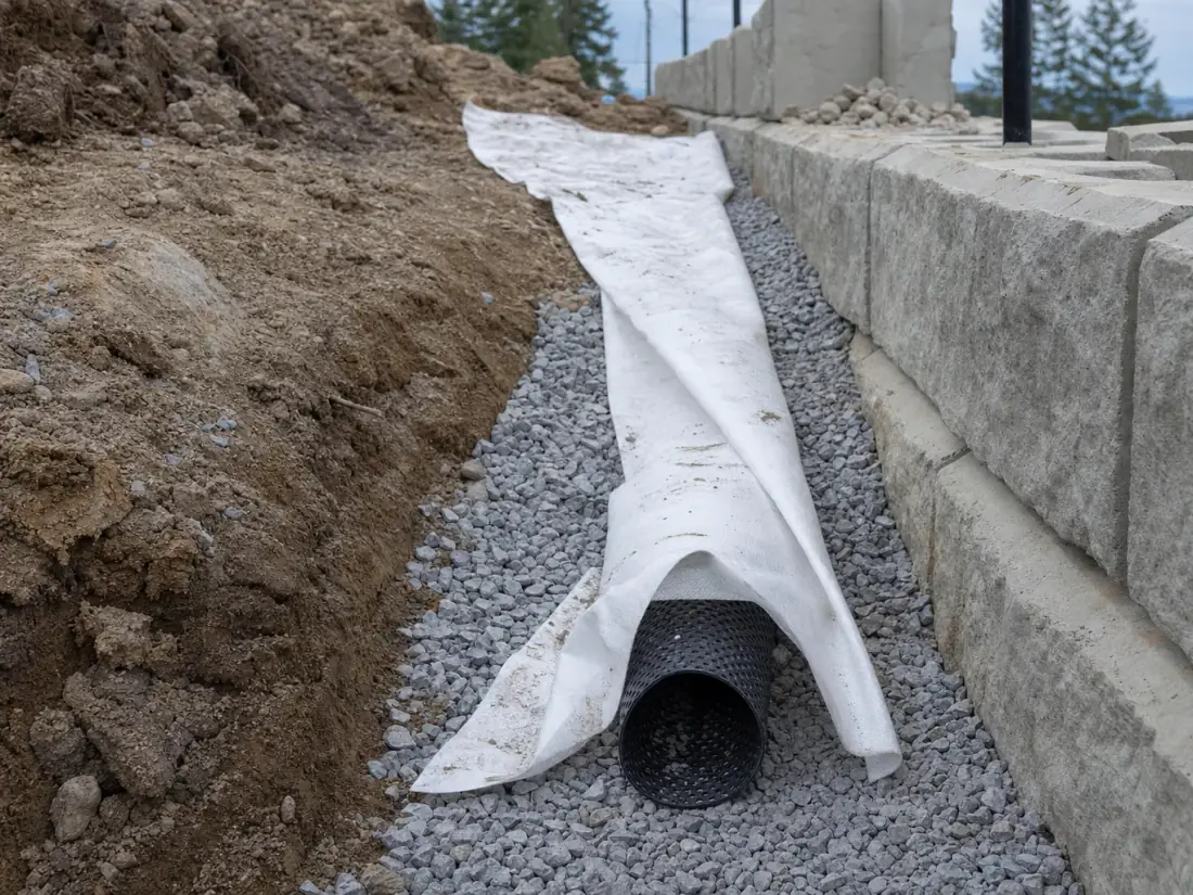Retaining Wall Drainage project