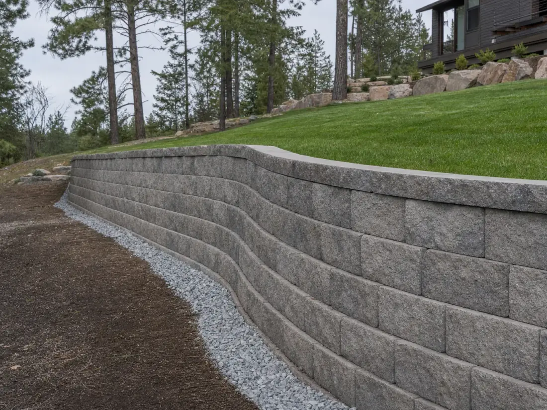 Retaining Wall Installation project